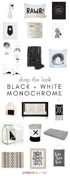 Black And White Baby Nursery Decor 30 Black And White Nursery Looks For A Monochrome Design Project Nursery White Nursery Decor White Nursery Black White Nursery