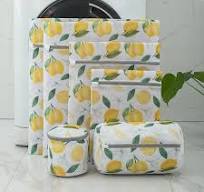 Flower Printing Zippered Mesh Laundry Bag Polyester Washing Net Bag for  Underwear Socks Washing Machine Pouch Clothes Bra Bags - AliExpress