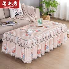 Luckyhousehome coffee and white stripe tassel tablecloth cotton linen rural small home kitchen dinning tabletop table cover 39 x 55 inch. Coffee Table Tablecloth Living Room Rectangular Non Slip Coffee Table Cover Cloth Lace Dining Table Cover Tv Cabinet Cover Cloth Dust Cover