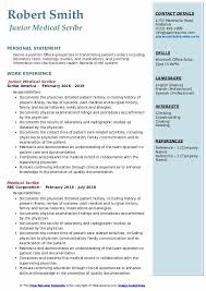 Program your enthusiasm and also link your knowledge, experience as well as career interests to the particular employer and. Medical Scribe Resume Samples Qwikresume