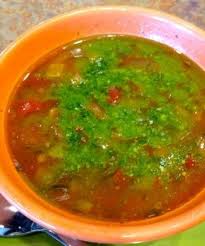 Officially called the ten vegetable soup, this dish features tomatoes, red and yellow peppers, onions, corn, carrots, celery, spinach, poblano peppers, and garlic. Pin On Recipes To Try