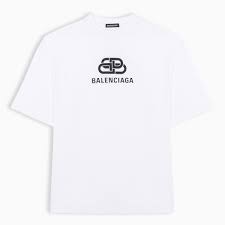 White T Shirt With Bb Logo
