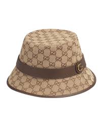 Gucci Hats Men S Gg Supreme Canvas Bucket Hat Gucci Bucket Hat Gucci Hat Fedora