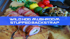 wild hog mushroom stuffed backstrap
