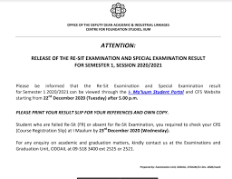 This has 42 exam questions. Release Of The Re Sit Examination And Special Examination Result For Semester 1 Session 2020 2021