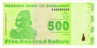 As of may 10th, 2014, 19 billion u.s. Zimbabwean Dollar Wikipedia