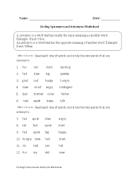 Englishlinx Com Antonyms Worksheets Antonyms Worksheet Synonyms And Antonyms Antonyms