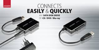 Checking the external hard drive on a different computer. Connect The Disks Quickly And Easily Axagon