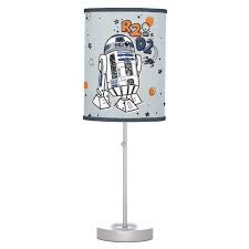 R2 D2 Doodle Table Lamp Zazzle Com Table Lamp Star Wars Bedroom Lamp