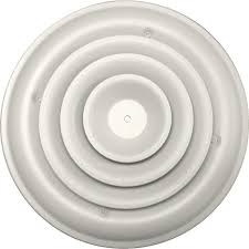 Speedi Grille 6 In Round Ceiling Air Vent Register White With Fixed Cone Diffuser And Bowtie Damper Sg Rcr 06 The Home Depot Vent Registers Diffuser Air Vent