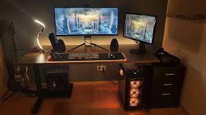 Maybe you would like to learn more about one of these? Now With Matching Rgb My Black Gold Gaming Desk Inspired By Deus Ex Hr Battlestations