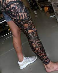 18 4k Likes 395 Comments Dasking Dasssart Platinum On Instagram Check This Out Justinlumsden Th Full Leg Tattoos Skull Sleeve Tattoos Tattoos