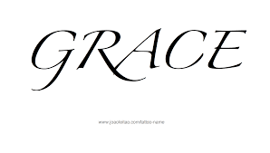 The name tattoo design below looks quite simple and elegant. Grace Name Tattoo Designs Grace Name Name Tattoos Name Tattoo Designs