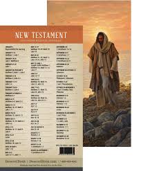 2019 New Testament Reading Schedule Bookmark