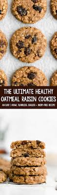 Healthy One Bowl Flourless Oatmeal Raisin Cookies Easy Eggless Dairy Free In 2020 Oatmeal Raisin Cookies Healthy Oatmeal Raisin Cookies Best Oatmeal Cookies
