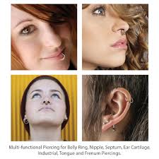 Amazon.com: BodyJ4You 2PC Ball Closure Ring Black Steel 18G BCR 6mm Tragus  Rook Daith Nose Septum Eyebrow Jewelry : Clothing, Shoes & Jewelry