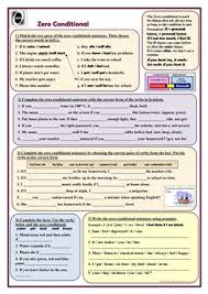 The students don't care if the lesson (be). English Esl Conditional 0 Zero Worksheets Most Downloaded 81 Results