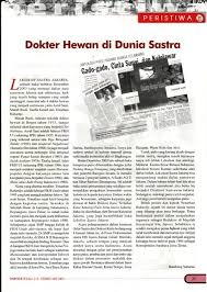 Harus bisa bicara dengan hewan juga? Dokter Hewan Di Dunia Sastra Yonathan Rahardjo