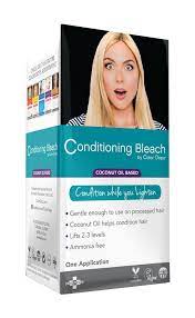 You don't have to damage your hair in order to rock rainbow colors. Conditioning Bleach Coloroops
