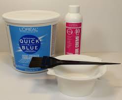 Details About Loreal Blue Hair Bleach Lightener Powder 16oz Developer Creme 8oz Bowl Brush Pastel Hair Bleached Hair Blue Hair
