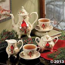 Cardinal Tea Set Tea Pots Christmas Tea Party Christmas China