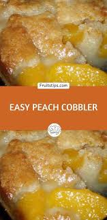 Easy Peach Cobbler In 2020 Peach Cobbler Easy Easy Peach Cobbler Recipe Good Peach Cobbler Recipe