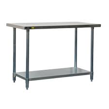 Home hairpin legs flat bar legs box section legs faq contact steel furniture legs by hairpin legs nz. 1220mm Stainless Steel Top Work Table Work Benches Topmaq