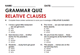 The most common relative pronouns are who/whom, whoever/whomever, whose, that, and which. Relative Clauses 7 Of The Best Worksheets Examples And Resources For Ks2 Spag English