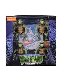 Teenage mutant ninja turtles is a 1990 martial arts superhero film, based on the fictional superhero team of the same name. Teenage Mutant Ninja Turtles 1990 Movie 1 4 Scale Action Figures Baby Turtles Accessory Set Ebgames Ca