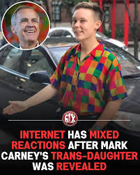 The internet has some mixed reactions after it was revealed that Mark  Carney's 24-year-old child, Sasha Carney, has come out as trans. Sasha uses  they/them pronouns. They have candidly discussed their mental