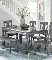 Homelegance Fulbright Rectangular Dining Table With Butterfly Leaf Grey Dining Tables Wood Dining Table Grey Dining Room