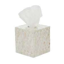 Only 1 available and it's in 3 people's carts. Tissue Box Cover Mother Of Pearl Inlay Humble Home