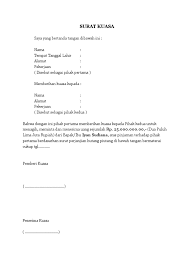 Nama pribadi/perusahaan pihak pertama dan pihak kedua (sertakan juga alamat rumah/kantor, nomor identitas penduduk/perusahaan berupa ktp/sim/surat izin usaha . Surat Kuasa Penagihan Hutang 2