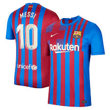 Bienvenidos a la cuenta oficial de instagram de leo messi / welcome to the official leo messi instagram account messi.com. Lionel Messi Barcelona Nike 2021 22 Home Replica Player Jersey Blue