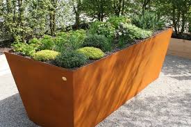 Hochbeet Korrodierter Stahl Garten Hochbeet Hochbeet Hochbeet Selber Bauen