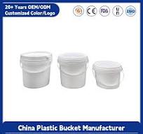 Custom Cheap Small Large 2L 5L 10L 20L 25L Juice Bucket 5 Gallon Food Grade  Safe Paint/Popcorn/Water/Yogurt/Honey White Plastic Buckets with Lids ...