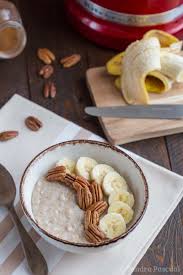 Porridge Banane Pecan Recette Nourriture Recette De Petit Dejeuner Cuisine Et Boissons