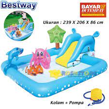 Ini video unboxing serta haul pertama di channel. Bestway Kolam Renang Anak Perosotan Fantastic Aquarium Lazada Indonesia