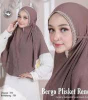 Hijab Bergo Maryam Full Plisket Renda Rose