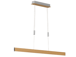 Hängelampe holz natur pendelleuchte esstischlampe. Dimmbare Led Pendelleuchte In Holz Optik Gestensteuerung Hohenverstellbar 31w Kaufen Bei Setpoint Deutschland Gmbh