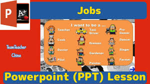 Job application process lesson for practicing language and vocabulary for job interviews. Jobs Esl Powerpoint Lesson Plan Download Free Ppt From Link Youtube