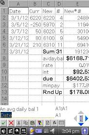 Consumer Math Class Credit Card Average Daily Balance And Minimum Payment Calculation Cell C11 Should Read Ending Balance Consumer Math Math Class Reading