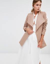 Kedvezményes webhely őrült ár részletes megjelenés ted baker rosess short wool wrap coat | oxygen clothing. Ted Baker Wool Elethea Short Wrap Collar Coat In Camel In Brown Lyst