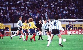 The qualifying match for the 1994 fifa world cup between argentina and colombia is a historic football match played on 5 september 1993. El 5 0 Marco Mi Carrera Arbitral Ernesto Fillipi