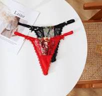 Custom Logo Lady Sexy Low-Rise Woven Solid Thin Thong ...