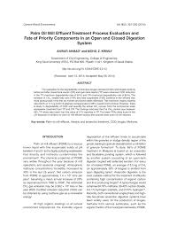 The effluent also contains high quantities of organic content represented by the value bod5. Pdf Evaluation Of Palm Oil Mill Effluent Pome Treatment Plant And Fate Of Selected Biogas In An Open And Closed Digestion System