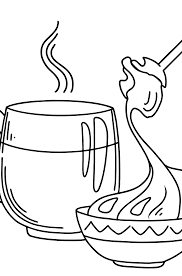 How to draw beer and honey / coloring page for kids with colored markersour videos about how to draw, how to coloring, colouring, paint, coloring pages. Milk With Honey Coloring Page Online Or Printable For Free