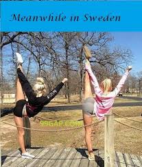 Lol Funny Picture Of Hot Swedish Girls Vs Yoga Funny Pictures Swedish Girls Funny