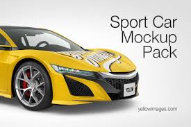Photography has always been an integral part of design. Sport Car Mockup Pack In Vehicle Mockups On Yellow Images Creative Store