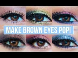Makeup That Makes Brown Eyes Pop Eyeshadow Tutorials Looks For Girls With Dark Eye Color Ho Brown Eyes Pop Smokey Eye Makeup Tutorial Eyeshadow For Blue Eyes
